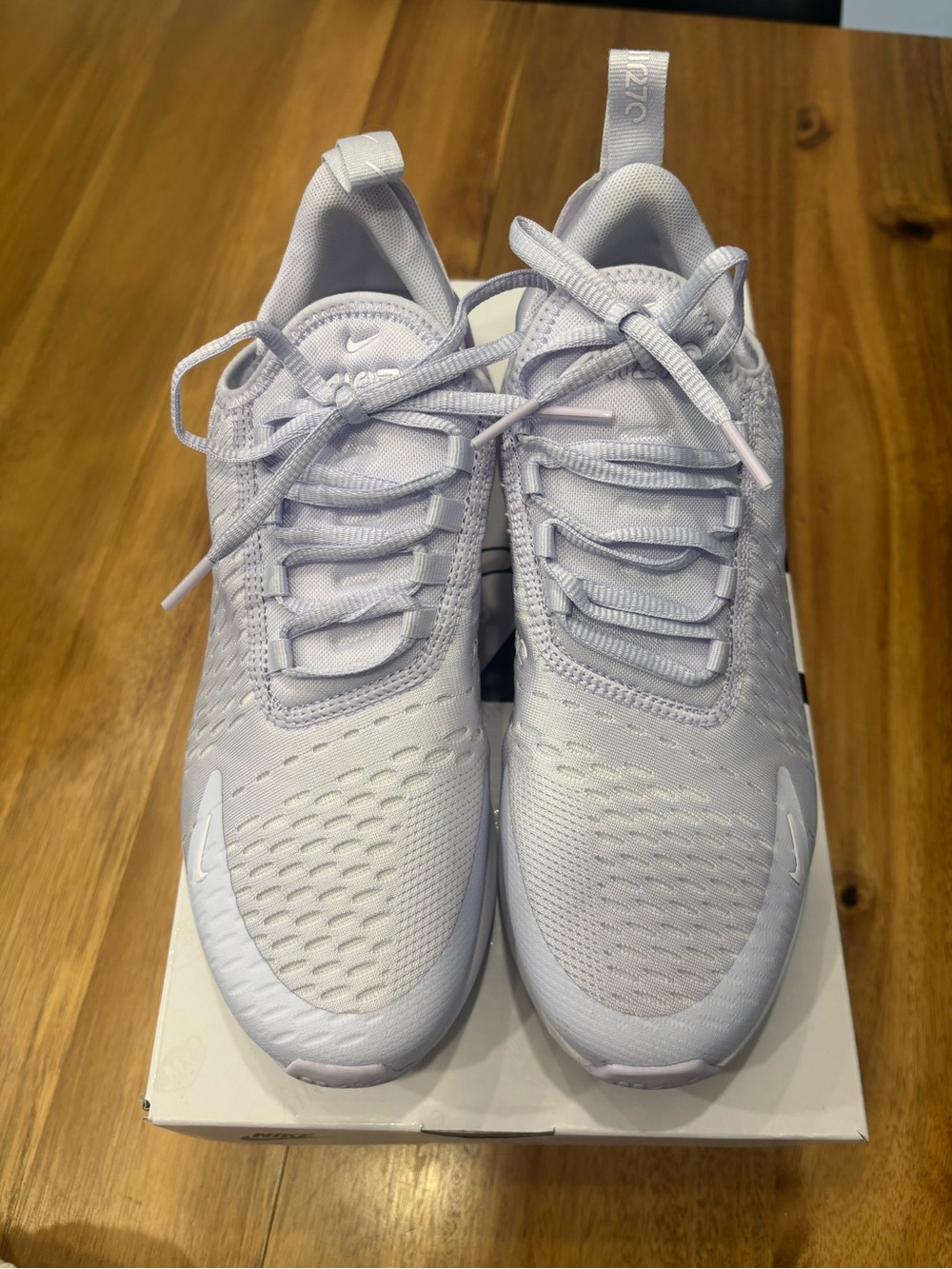 Nike Air Max 270 Amethyst Tint/White Casual Sneakers - Picture 2 of 6
